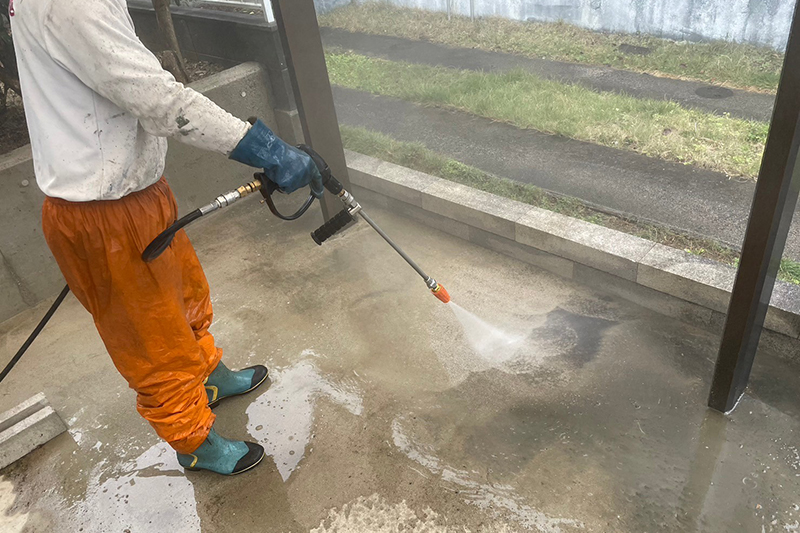 コンクリート＆土間洗浄サービス